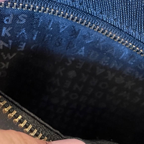 Kate Spade Black Leather Wristlet Clutch - Picture 2 of 5